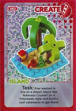 Create the World Trading Card #083 Create: Island