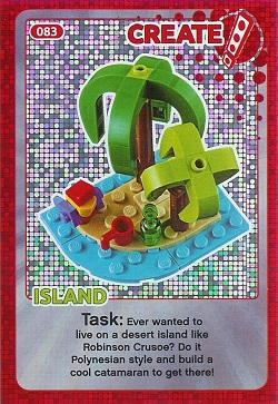 Create the World Trading Card #083 Create: Island