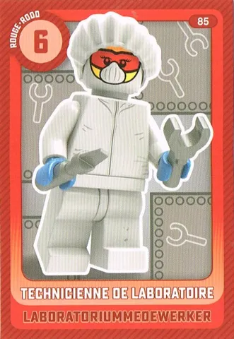Create the World Trading Card #  85 Technicienne de Laboratoire / Labaratoriummedewerker (Belgian)
