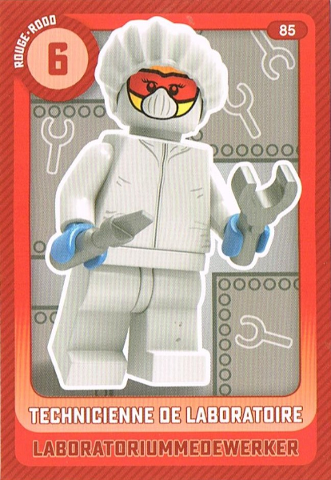 Create the World Trading Card #  85 Technicienne de Laboratoire / Labaratoriummedewerker (Belgian)