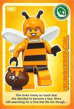 Create the World Trading Card #086 Bumblebee Girl