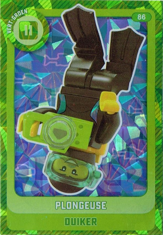 Create the World Trading Card #  86 Plongeuse / Duiker (Belgian)