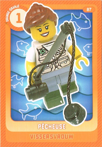 Create the World Trading Card #  87 Pêcheuse / Vissersvrouw (Belgian)