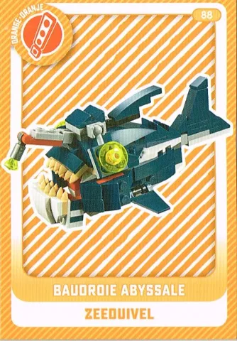 Create the World Trading Card #  88 Baudroie Abyssale / Zeeduivel (Belgian)