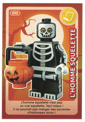 Create the World Trading Card #090 L'Homme Squelette (French)