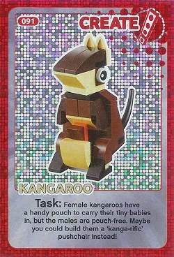 Create the World Trading Card #091 Create: Kangaroo