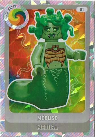 Create the World Trading Card #  91 Méduse / Medusa (Belgian)