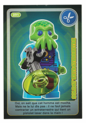 Create the World Trading Card #091 Soldat Extraterrestre (French)