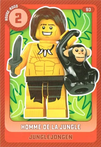 Create the World Trading Card #  93 Homme de la Jungle / Junglejongen (Belgian)