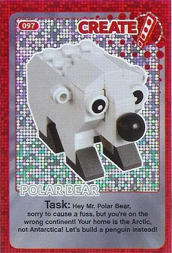 Create the World Trading Card #097 Create: Polar Bear