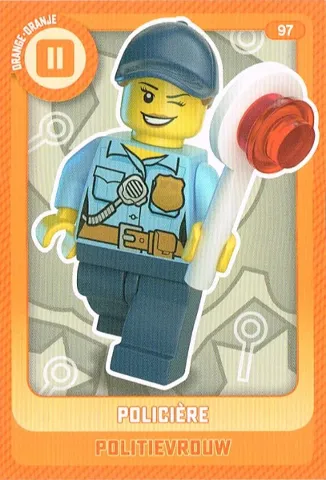 Create the World Trading Card # 97 Policière / Politievrouw (Belgian)