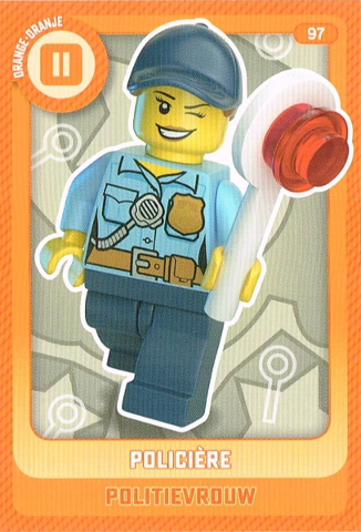 Create the World Trading Card # 97 Policière / Politievrouw (Belgian)