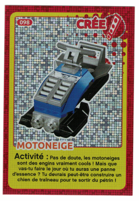 Create the World Trading Card #098 Create: Motoneige (French)