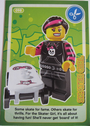 Create the World Trading Card #098 Skater Girl