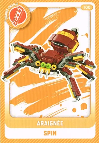 Create the World Trading Card # 100 Araignée / Spin (Belgian)
