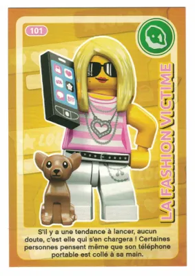 Create the World Trading Card #101 La Fashion Victime (French)