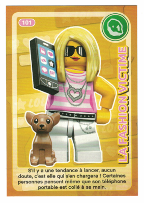 Create the World Trading Card #101 La Fashion Victime (French)