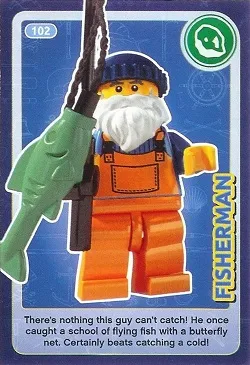 Create the World Trading Card #102 Fisherman