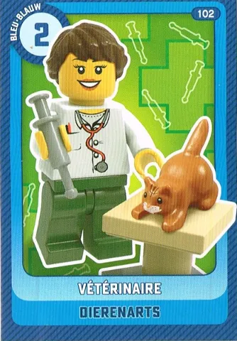 Create the World Trading Card # 102 Vétérinaire / Dierenarts (Belgian)