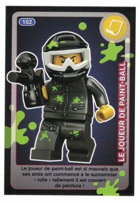Create the World Trading Card #102 Le Joueur De Paint-Ball (French)