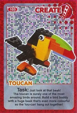 Create the World Trading Card #103 Create: Toucan