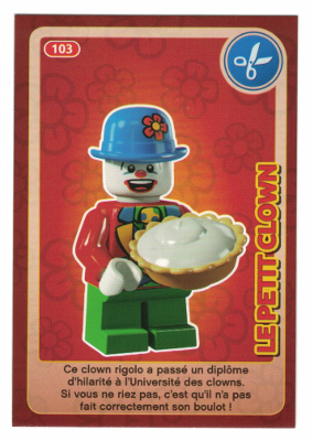 Create the World Trading Card #103 Le Petit Clown (French)