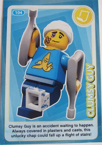 Create the World Trading Card #104 Clumsy Guy