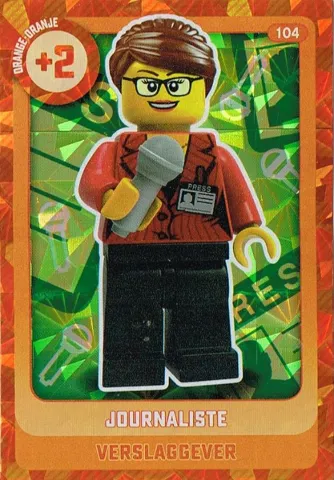 Create the World Trading Card # 104 Journaliste / Verslaggever (Belgian)