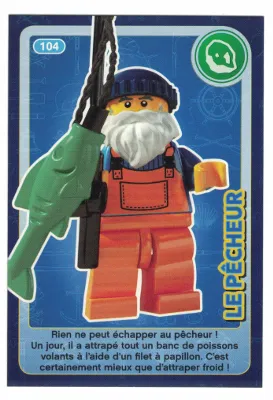Create the World Trading Card #104 Le Pêcheur (French)