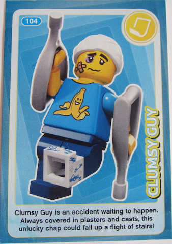 Create the World Trading Card #104 Clumsy Guy