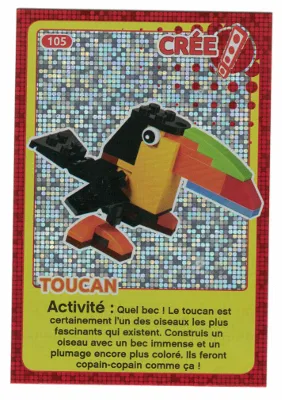 Create the World Trading Card #105 Create: Toucan (French)