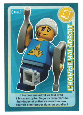 Create the World Trading Card #106 L'Homme Maladroit (French)
