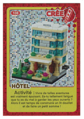 Create the World Trading Card #108 Create: Hôtel (French)
