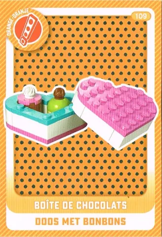 Create the World Trading Card # 109 Boîte de Chocolats / Doos met Bonbons (Belgian)