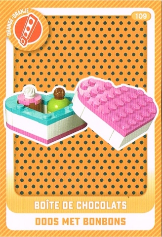 Create the World Trading Card # 109 Boîte de Chocolats / Doos met Bonbons (Belgian)