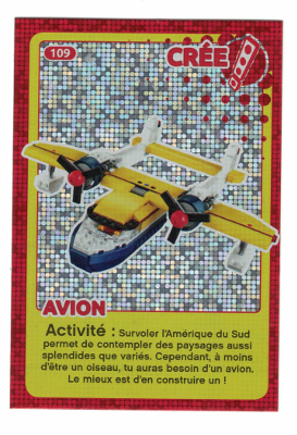 Create the World Trading Card #109 Create: Avion (French)