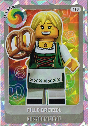 Create the World Trading Card # 116 Fille Bretzel / Dirndlmeisje (Belgian)