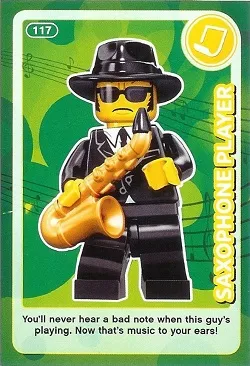 Create the World Trading Card #117 Saxophone Player