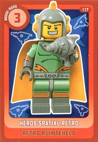 Create the World Trading Card # 117 Héros Spatial Rétro / Retro Ruimteheld (Belgian)