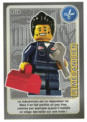 Create the World Trading Card #117 Le Mécanicien (French)