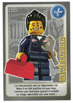 Create the World Trading Card #117 Le Mécanicien (French)