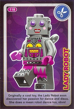 Create the World Trading Card #118 Lady Robot