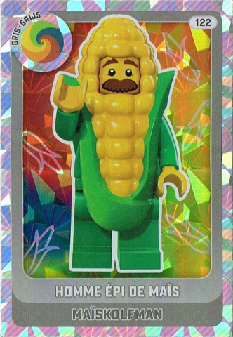 Create the World Trading Card # 122 Homme Épi de Maïs / Maïskolfman (Belgian)