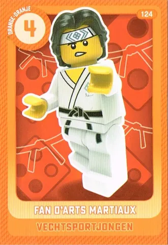 Create the World Trading Card # 124 Fan D'Arts Martiaux / Vechtsportjongen (Belgian)