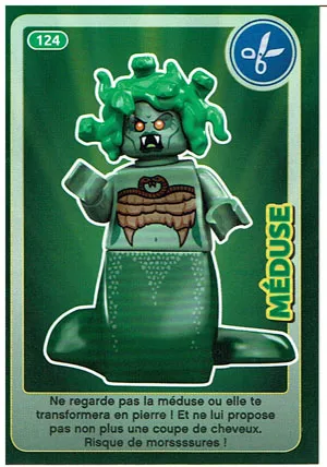 Create the World Trading Card #124 Méduse (French)