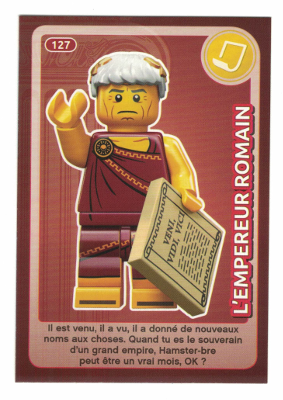 Create the World Trading Card #127 L'Empereur Romain (French)