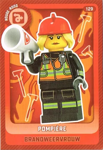 Create the World Trading Card # 129 Pompière / Brandweervrouw (Belgian)