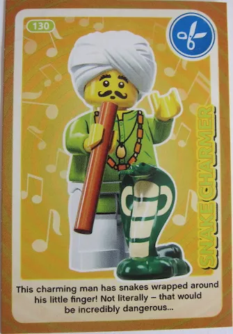 Create the World Trading Card #130 Snake Charmer