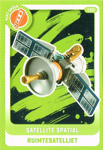 Create the World Trading Card # 130 Satellite Spatial / Ruimtesatelliet (Belgian)
