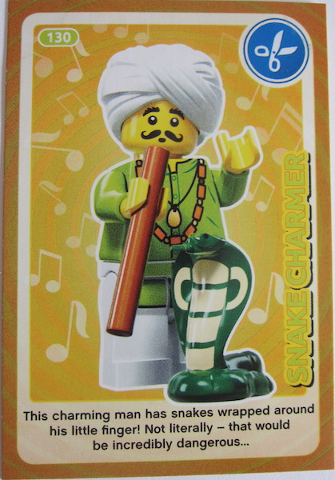 Create the World Trading Card #130 Snake Charmer